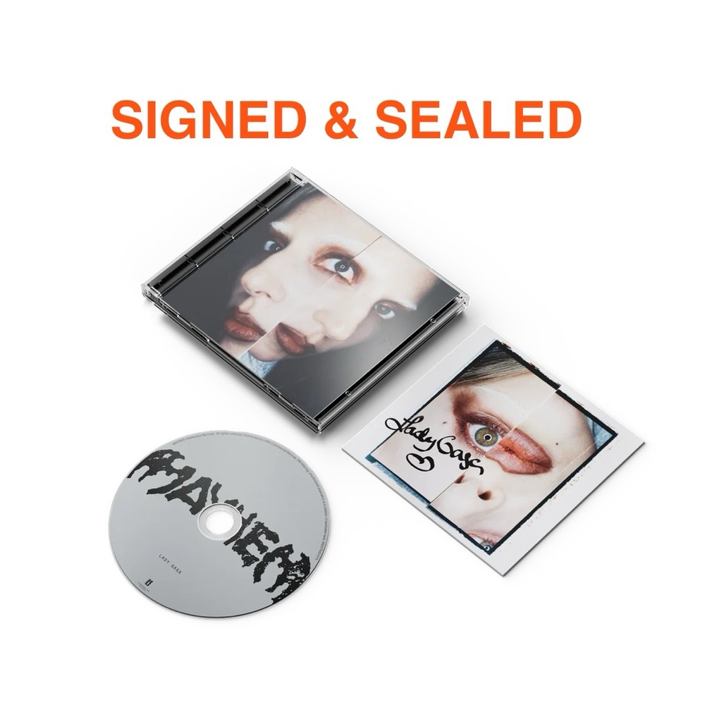 SIGNED, SEALED Lady Gaga 'MAYHEM’ CD with SIGNED Art Card Insert